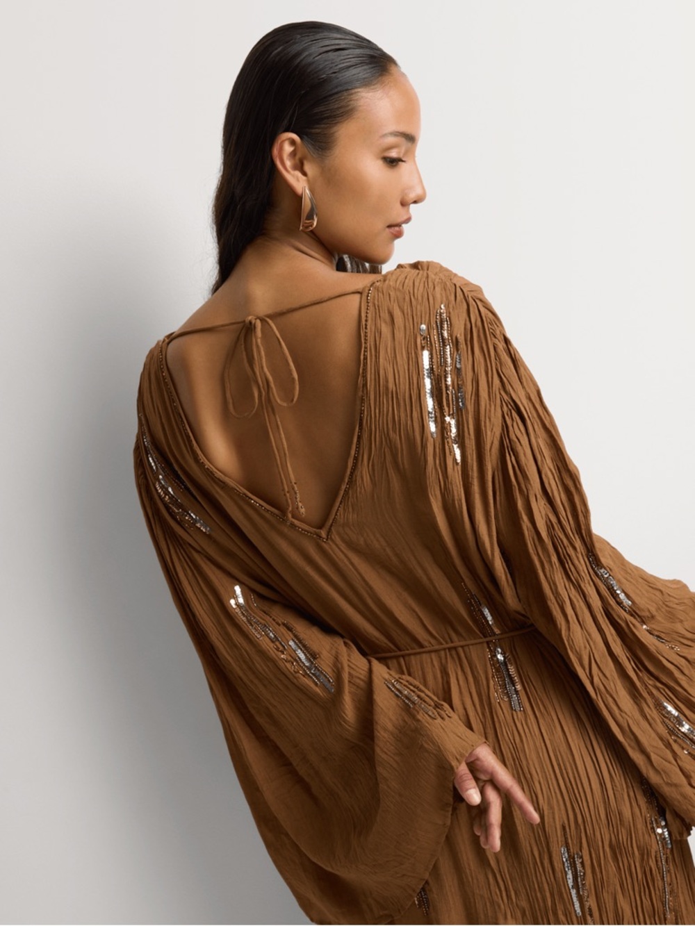 Zara’s The Luella Embellished Kaftan Dress Medium - Picture 4 of 16